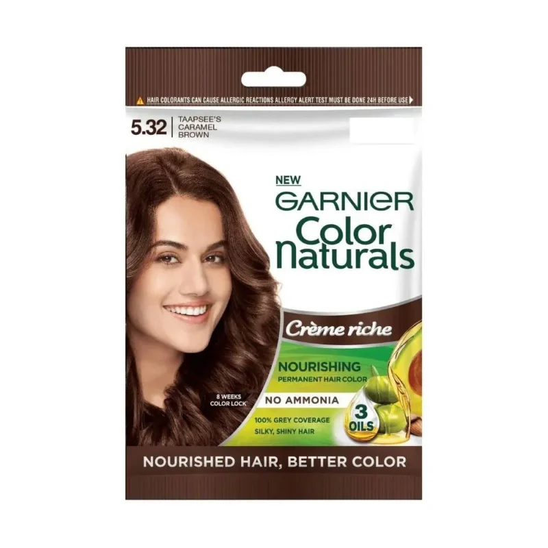 Garnier Hair Color 5.32 Dark Caramel Brown, Sachet