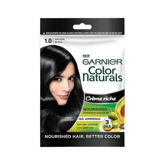 Garnier Hair Color 1.0 Natural Black, Sachet