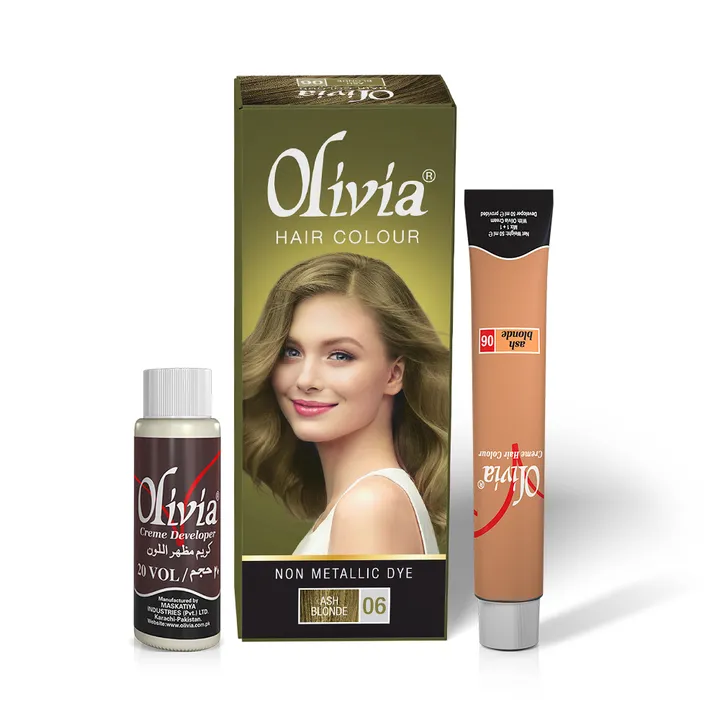 Olivia Hair Colour, 06 Ash Blonde, 100ml